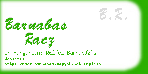 barnabas racz business card